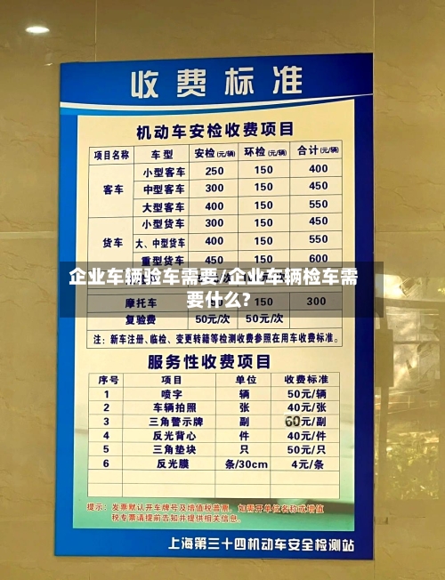 企业车辆验车需要/企业车辆检车需要什么?