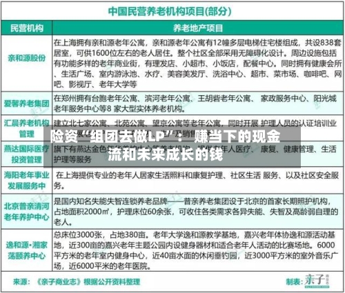 险资“组团去做LP”： 赚当下的现金流和未来成长的钱-第2张图片