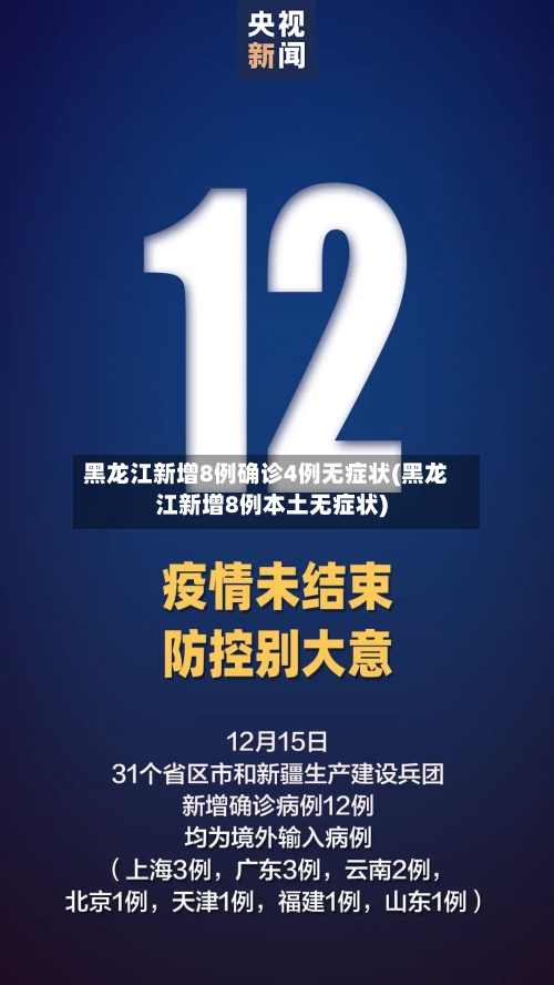 黑龙江新增8例确诊4例无症状(黑龙江新增8例本土无症状)-第2张图片
