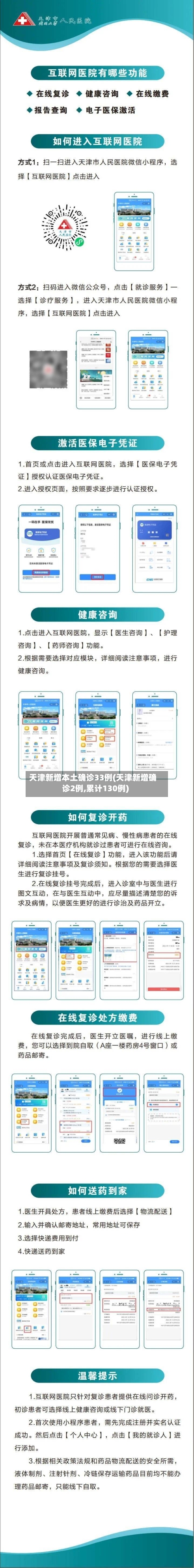 天津新增本土确诊33例(天津新增确诊2例,累计130例)-第2张图片