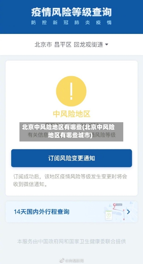 北京中风险地区有哪些(北京中风险地区有哪些城市)-第2张图片