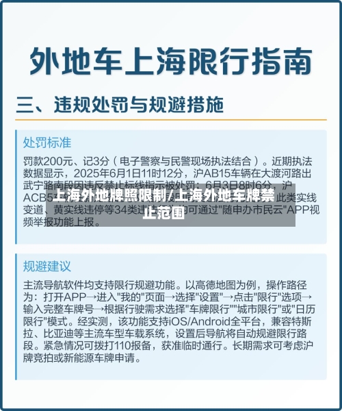 上海外地牌照限制/上海外地车牌禁止范围-第2张图片