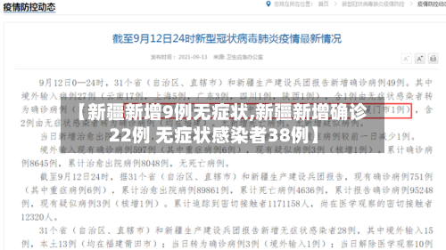 【新疆新增9例无症状,新疆新增确诊22例 无症状感染者38例】-第3张图片