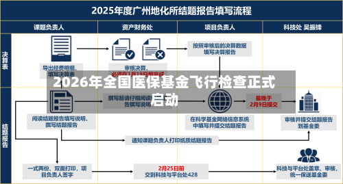 2026年全国医保基金飞行检查正式启动