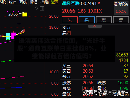 澄清英伟达合作传闻	，“光纤牛股”通鼎互联单日重挫超8%，业绩能撑起百倍估值吗？-第2张图片