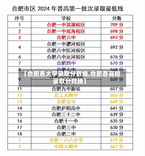【合肥各大学录取分数线,合肥各高校录取分数线】-第3张图片