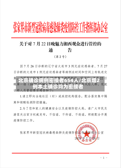 北京确诊病例密接者654人/北京增2例本土确诊均为密接者-第2张图片