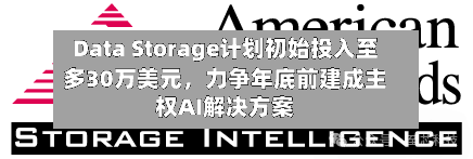 Data Storage计划初始投入至多30万美元，力争年底前建成主权AI解决方案-第2张图片