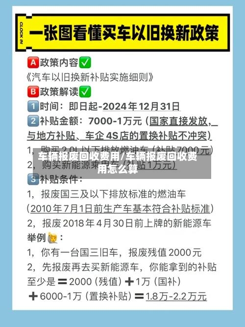 车辆报废回收费用/车辆报废回收费用怎么算