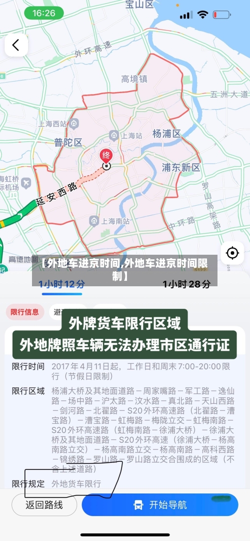 【外地车进京时间,外地车进京时间限制】
