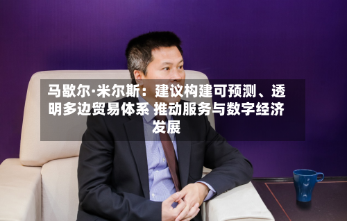 马歇尔·米尔斯：建议构建可预测、透明多边贸易体系 推动服务与数字经济发展