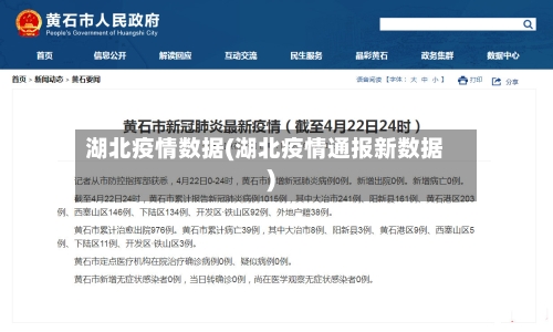 湖北疫情数据(湖北疫情通报新数据)