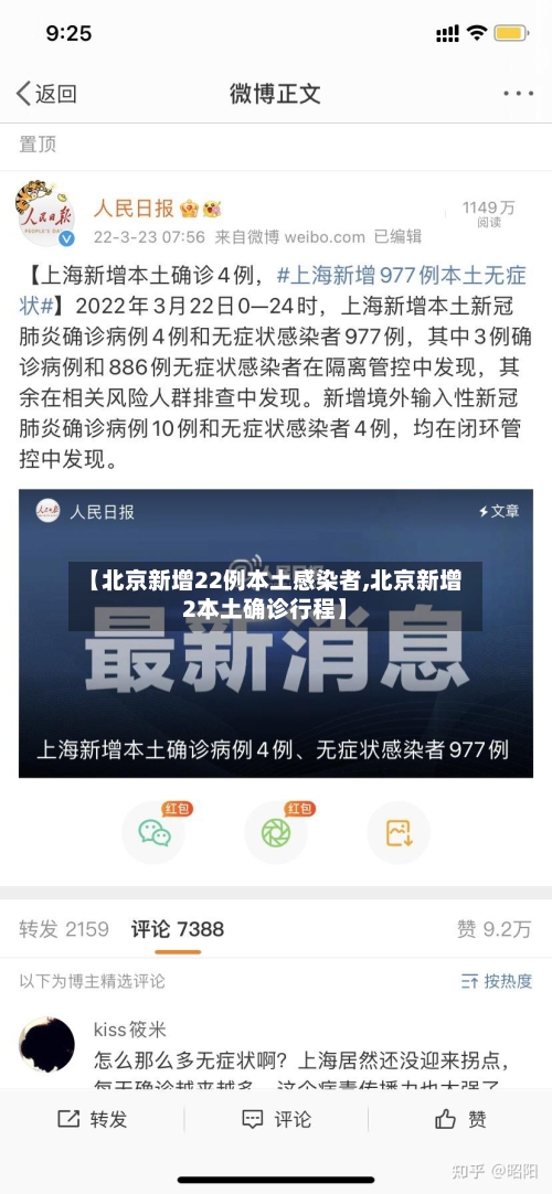 【北京新增22例本土感染者,北京新增2本土确诊行程】