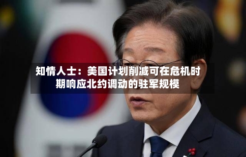 知情人士:美国计划削减可在危机时期响应北约调动的驻军规模