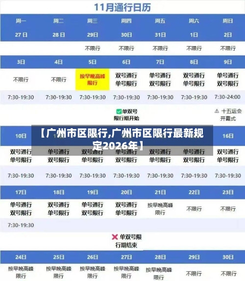 【广州市区限行,广州市区限行最新规定2026年】-第3张图片