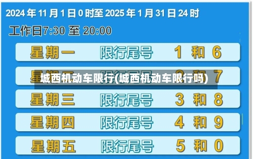 城西机动车限行(城西机动车限行吗)-第2张图片