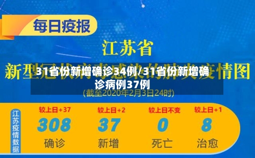 31省份新增确诊34例/31省份新增确诊病例37例